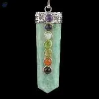 Amazonite 7 Chakra Gemstone Sword Pendant