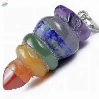 7 Chakra Bonded Gemstone Fancy Pendant