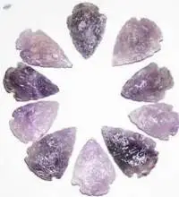 Purple Amethyst Gemstone Arrowheads