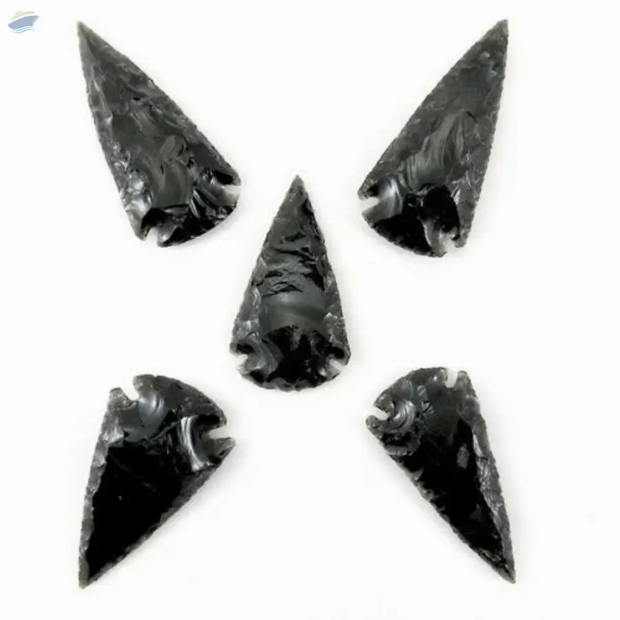 Black Obsidian Gemstone Arrowheads