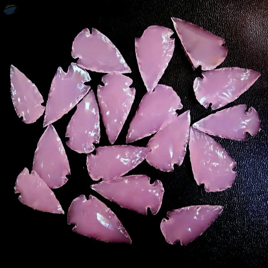 Rose Quartz Gemstone Arrowheads