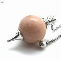 Peach Moonstone Gemstone Ball Pendulum sets