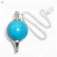 Blue Turquoise Gemstone Ball Pendulum sets