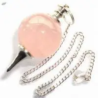Rose Quartz Gemstone Ball Pendulum sets