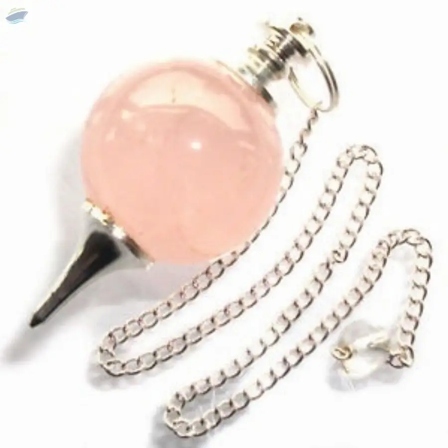 Rose Quartz Gemstone Ball Pendulum sets