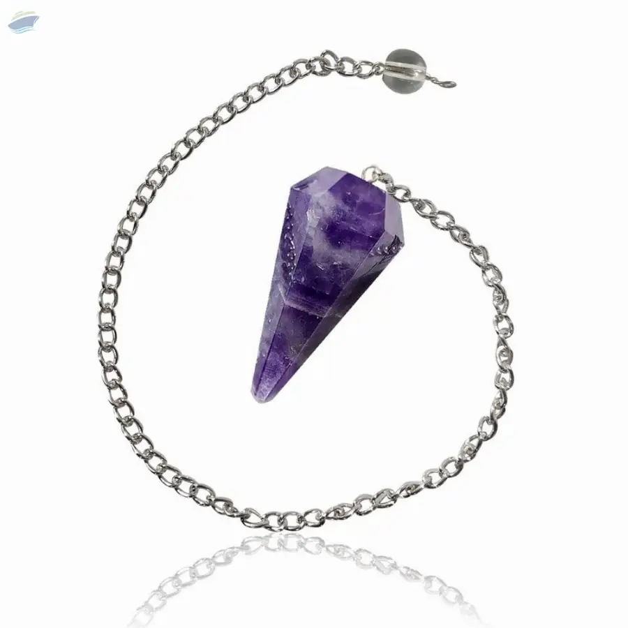 Amethyst Gemstone Cone Pendulum Dowsing Sets by H S R Enterprises
