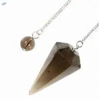 Smoky Quartz Gemstone Cone Pendulum Set