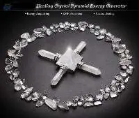 Clear Quartz 4 Point Pyramid Energy Generator