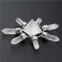 Clear Quartz 7 Point Pyramid Energy Generator