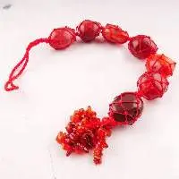 Red Jasper Stone Tumbled Wall Hanging Tool Set