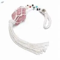 Rose Quartz 7Chakra Stone Wall Hanging Tool