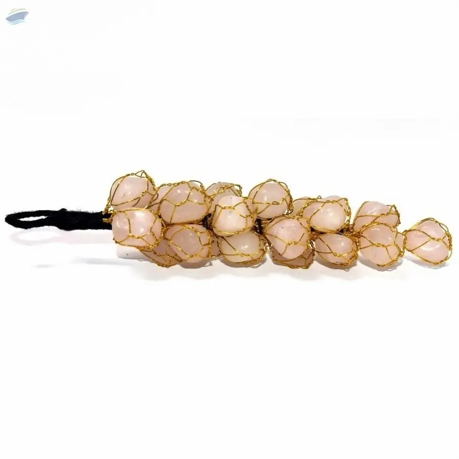 Rose Quartz Tumbled Grapes Hanging Tool