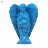 Blue Turquoise Gemstone Fairy Angel Statue