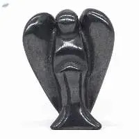 Hematite Gemstone Fairy Angel Statue