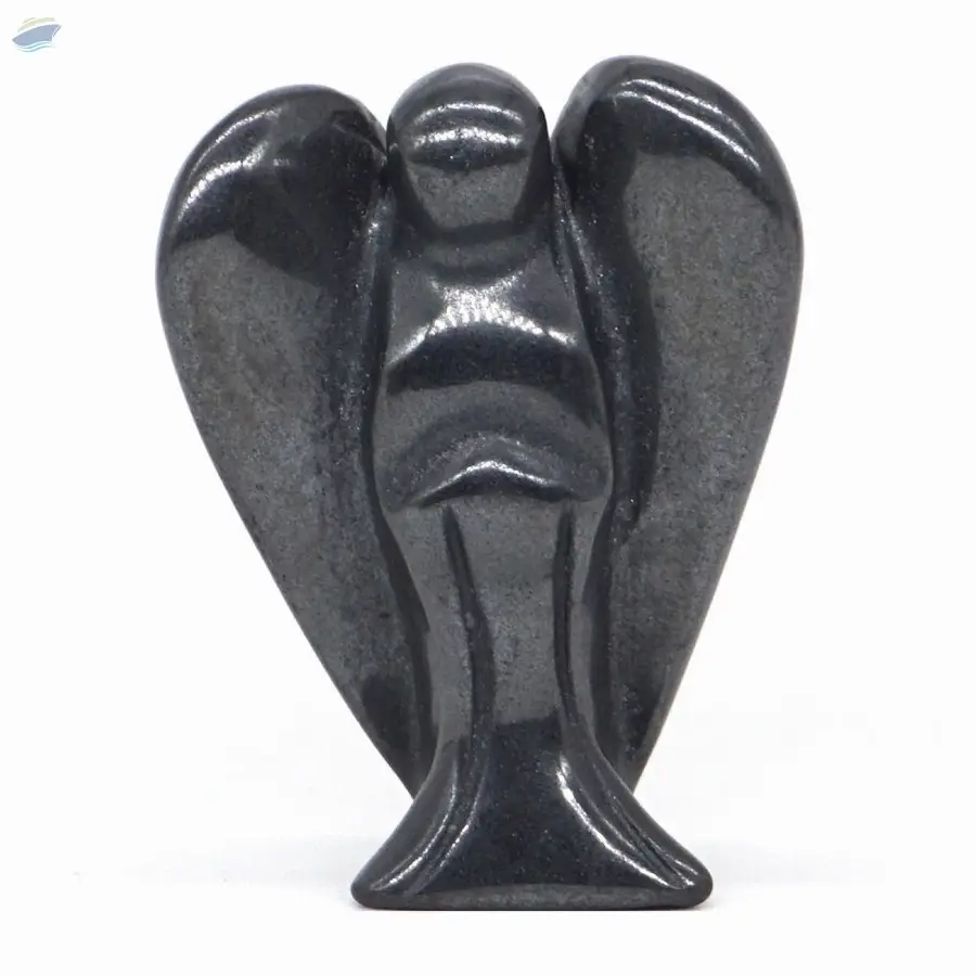 Hematite Gemstone Fairy Angel Statue