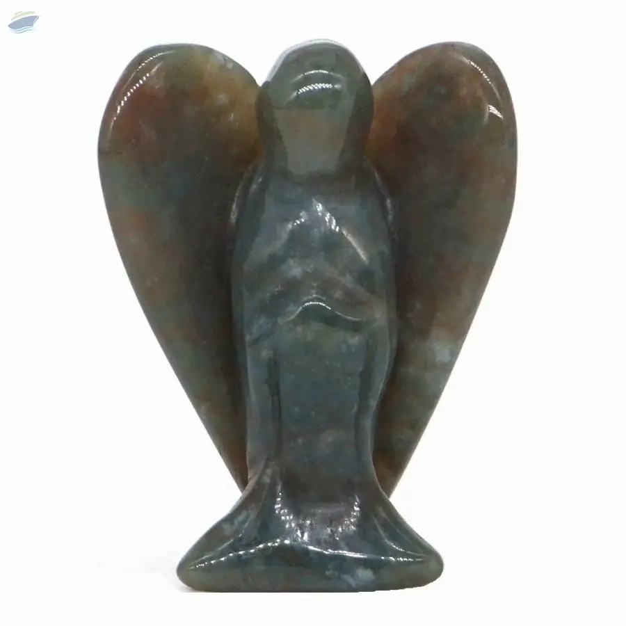 Indian Agate Gemstone Fairy Angel Statue