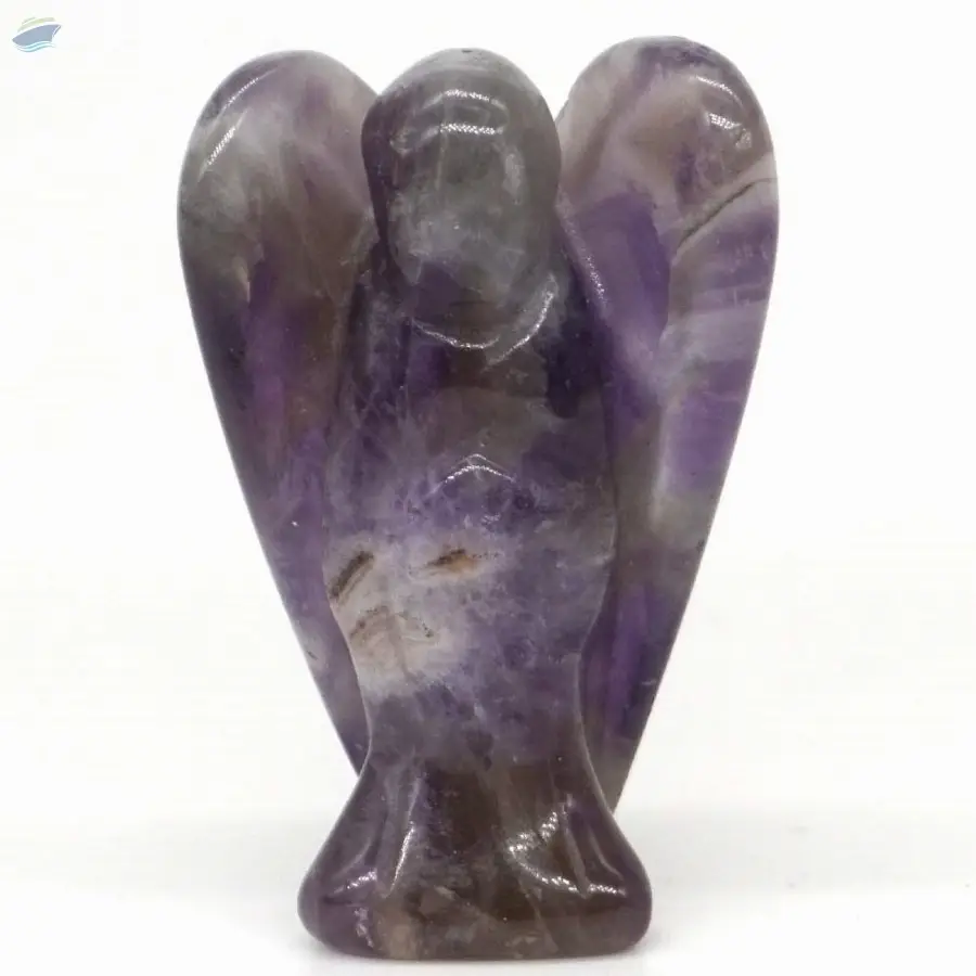 Purple Amethyst Gemstone Fairy Angel Statue