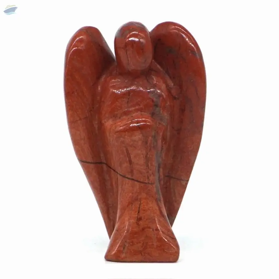 Red Jasper Gemstone Fairy Angel Statue
