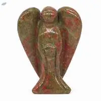 Unakite Gemstone Fairy Angel Statue