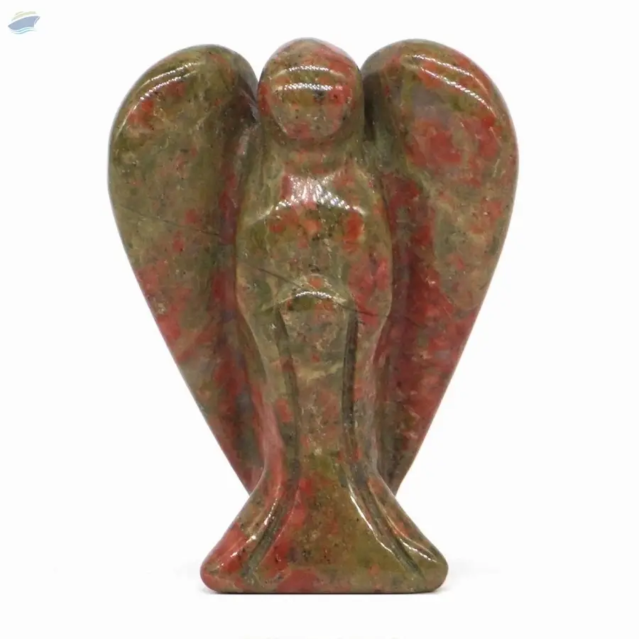 Unakite Gemstone Fairy Angel Statue