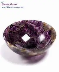 Amethyst Gemstone Reiki Charging Bowl Set
