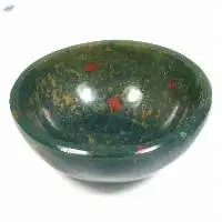 Bloodstone Gemstone Reiki Charging Bowl Set