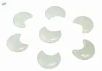 Clear Quartz Gemstone Crystal Crescent Moon Set