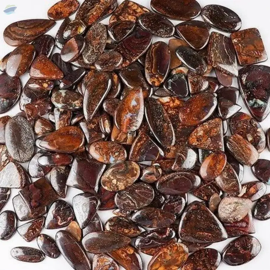 Boulder Opal Gemstone Plain Cabochons