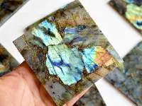 Labradorite Gemstone Square Shape Coaster