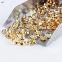 Yellow Citrine Gemstone Cut Stone