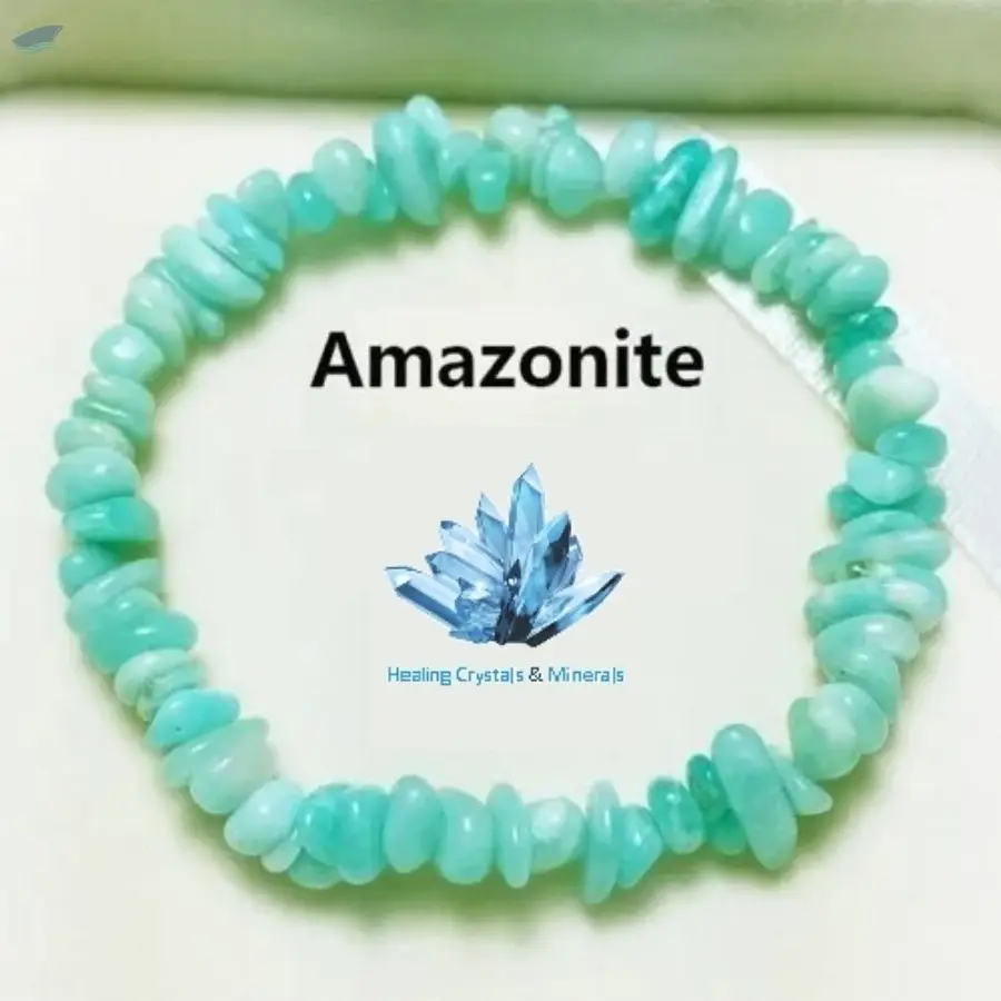 Amazonite Gemstone Chips Beads Bracelet