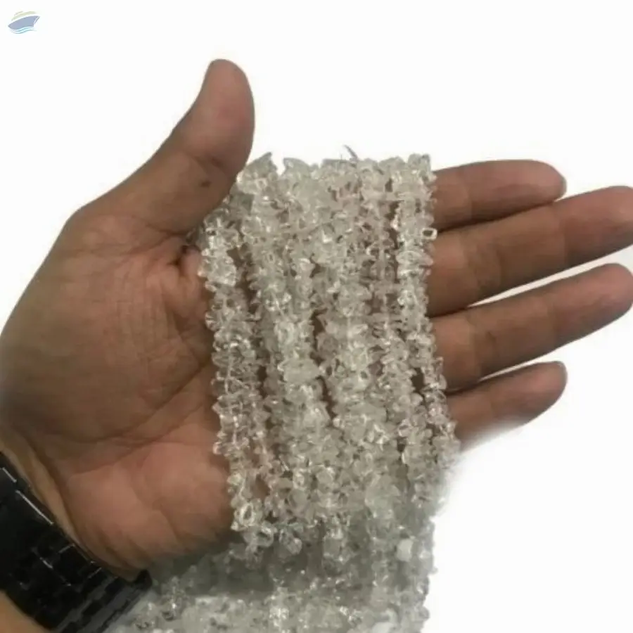 Crystal Quartz Gemstone Chips Beads Strands