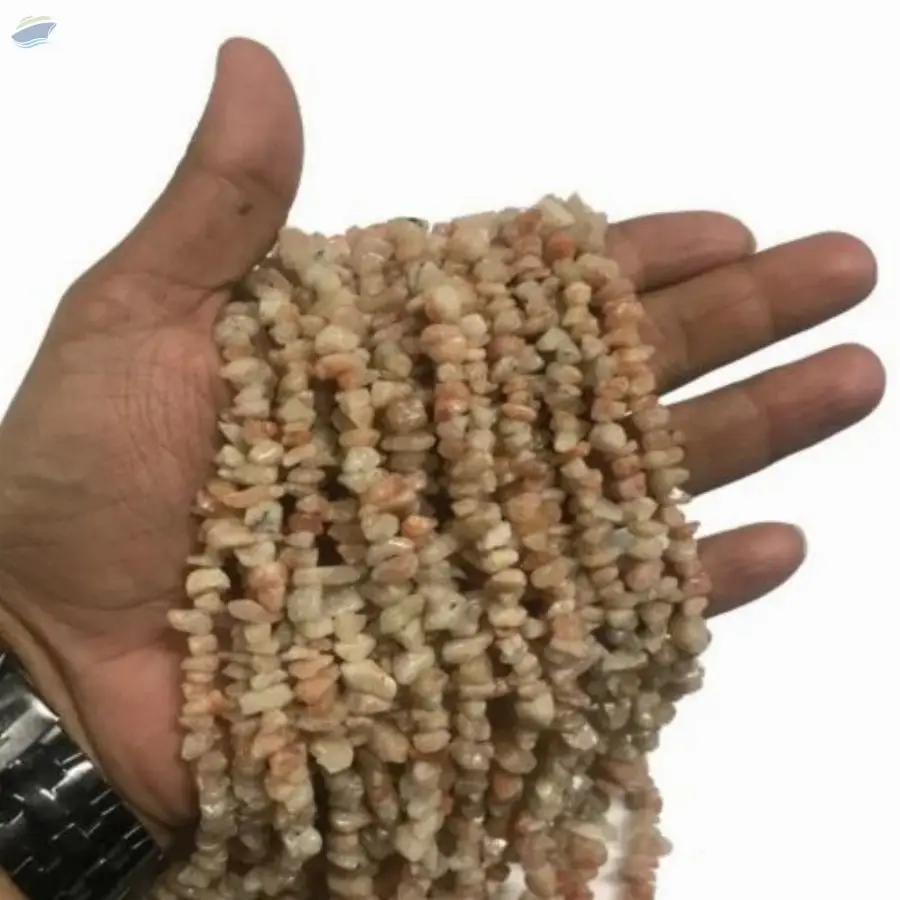 Sunstone Gemstone Chips Beads Strands