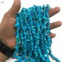 Blue Turquoise Gemstone Chips Beads Strands