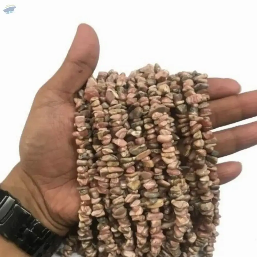 Rhodochrosite Gemstone Chips Beads Strands