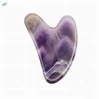 Amethyst Stone Heart Guasha Face Massager