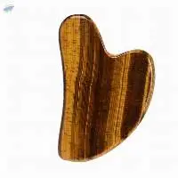 Tiger Eye Gemstone Heart Guasha Face Massager