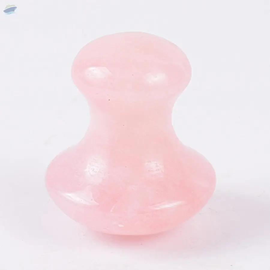 Rose Quartz Gemstone Guasha Mushroom Set