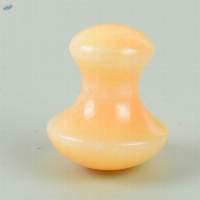 Yellow Aventurine Stone Guasha Mushroom Set