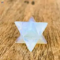 Opalite Gemstone Crystal Merkaba Star