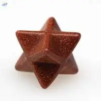 Goldstone Gemstone Crystal Merkaba Star
