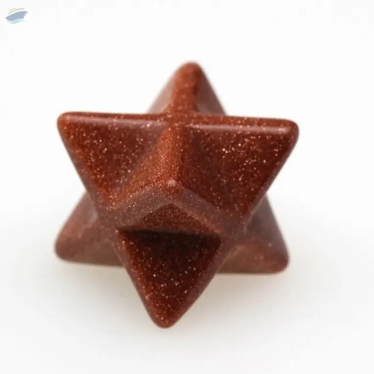 Goldstone Gemstone Crystal Merkaba Star