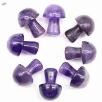Purple Amethyst Mini Mushroom Set