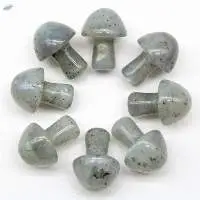 Labradorite Gemstone Mini Mushroom Set
