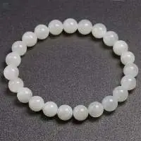 Rainbow Moonstone Round Beads Bracelet