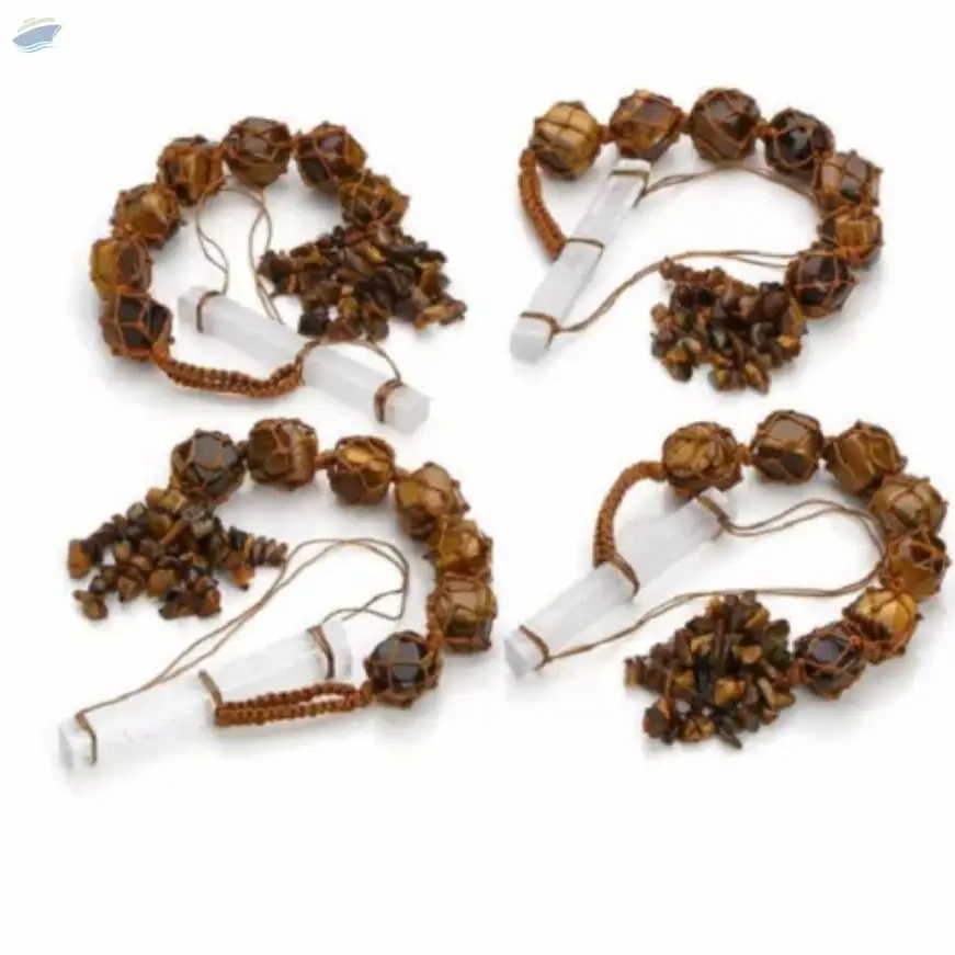 Tiger Eye Gemstone Tumbled Wall Hanging Tool