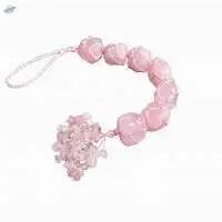Rose Quartz Gemstone Tumbled Wall Hanging Tool