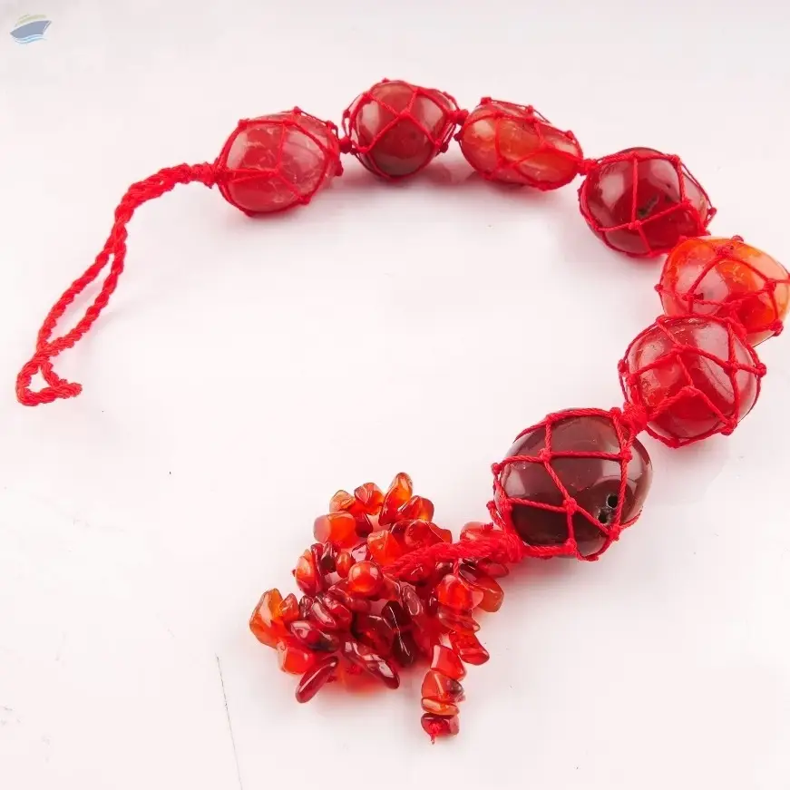 Red Jasper Gemstone Tumbled Wall Hanging Tool