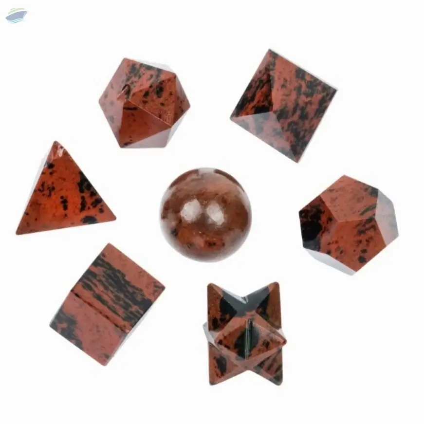 Mahogany Obsidian Gemstone Geometry Set