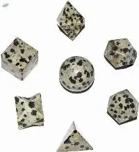 Dalmatian Jasper Gemstone Geometry Set